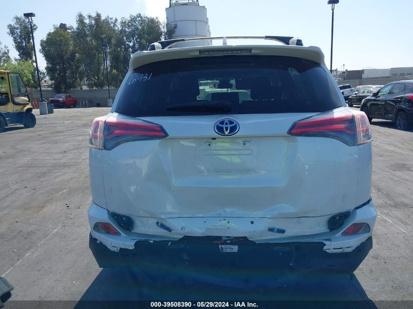 2016 Toyota Rav4 Hybrid Limited VIN: JTMDJREV2GD016842 Lot: 39508390