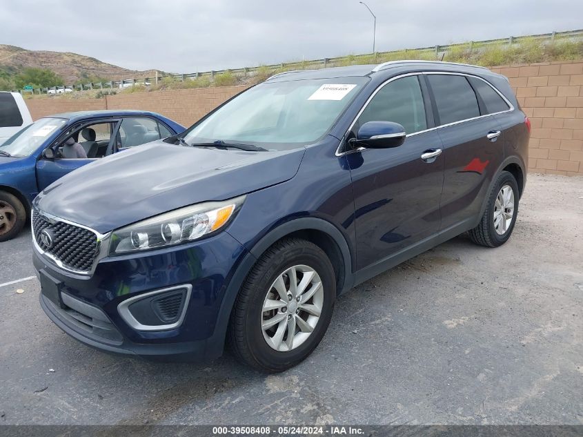 2016 Kia Sorento 2.4L Lx VIN: 5XYPG4A3XGG133797 Lot: 39508408