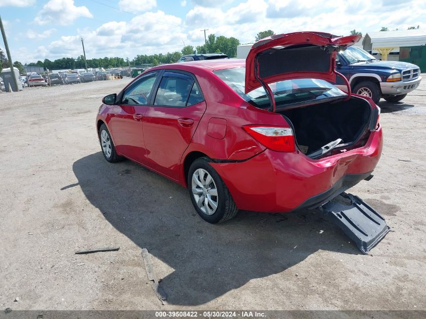 2015 Toyota Corolla Le VIN: 2T1BURHE0FC325280 Lot: 39508422