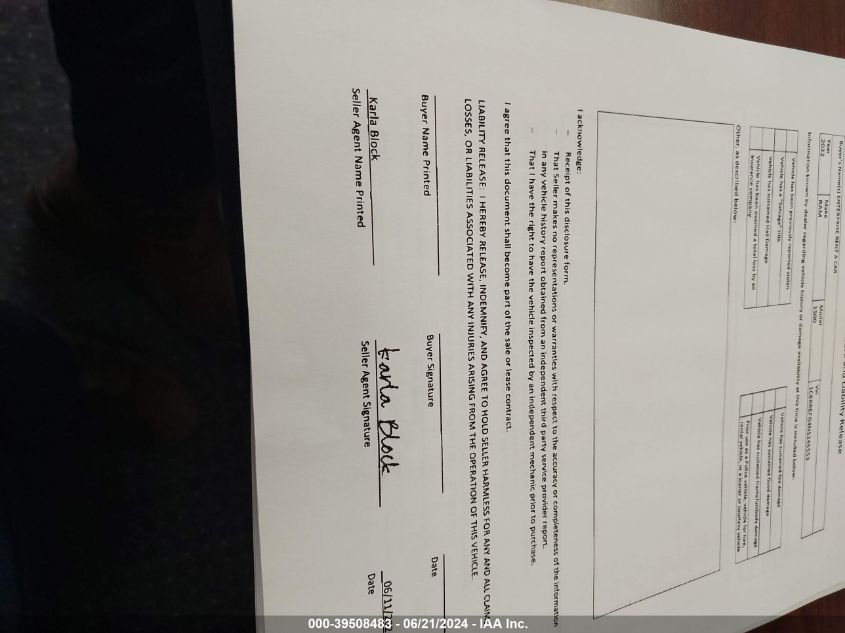 2022 Ram 1500 Classic Tradesman Quad Cab 4X2 6'4 Box VIN: 1C6RR6FG4NS245553 Lot: 39508483