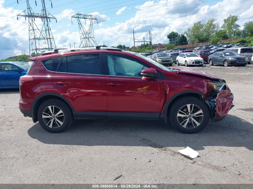 2018 Toyota Rav4 Xle VIN: 2T3RFREV0JW848777 Lot: 39508514