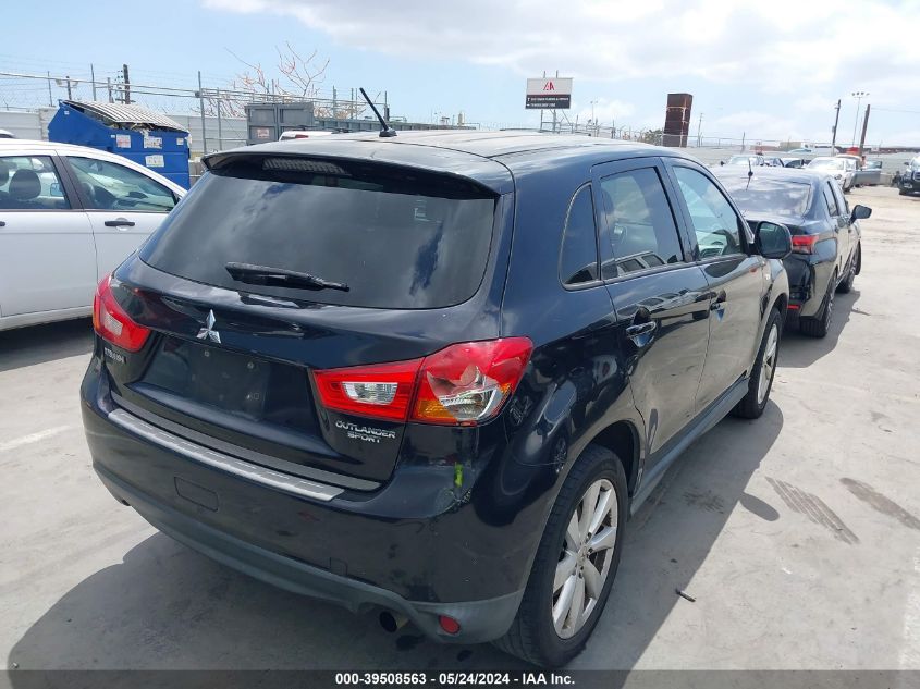 2014 Mitsubishi Outlander Sport Es VIN: 4A4AP3AU8EE003606 Lot: 39508563