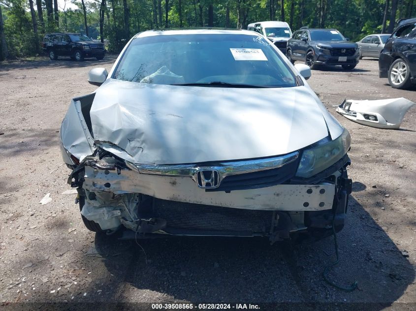 2012 Honda Civic Ex VIN: 2HGFB2F80CH329604 Lot: 39508565