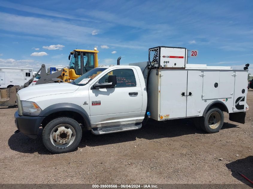 2012 Ram 5500 Chassis St/Slt VIN: 3C7WDNBLXCG211650 Lot: 39508566