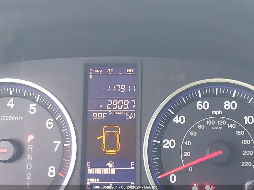 2010 Honda Cr-V Ex-L VIN: 5J6RE3H7XAL051043 Lot: 39508581