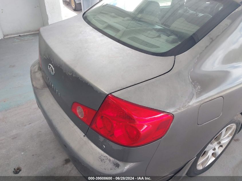 2006 Infiniti G35 VIN: JNKCV51E16M506443 Lot: 39508600