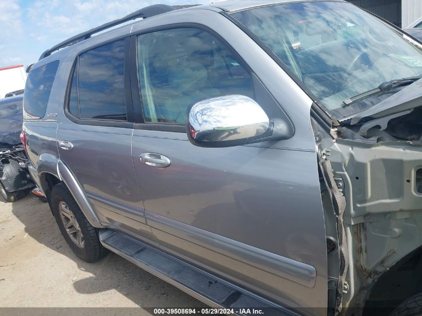 2007 Toyota Sequoia Limited V8 VIN: 5TDBT48A07S281826 Lot: 39508694