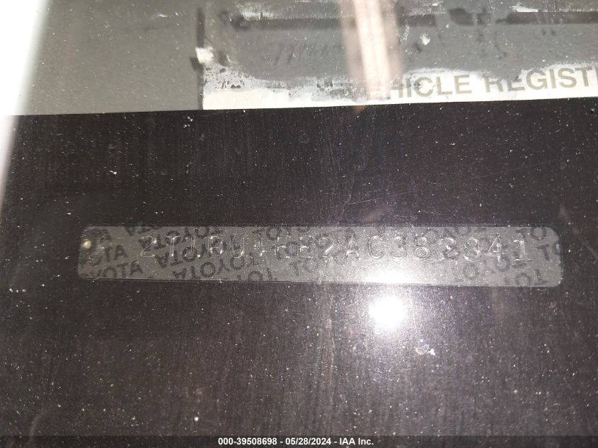 2010 Toyota Corolla Le VIN: 2T1BU4EE2AC382841 Lot: 39508698