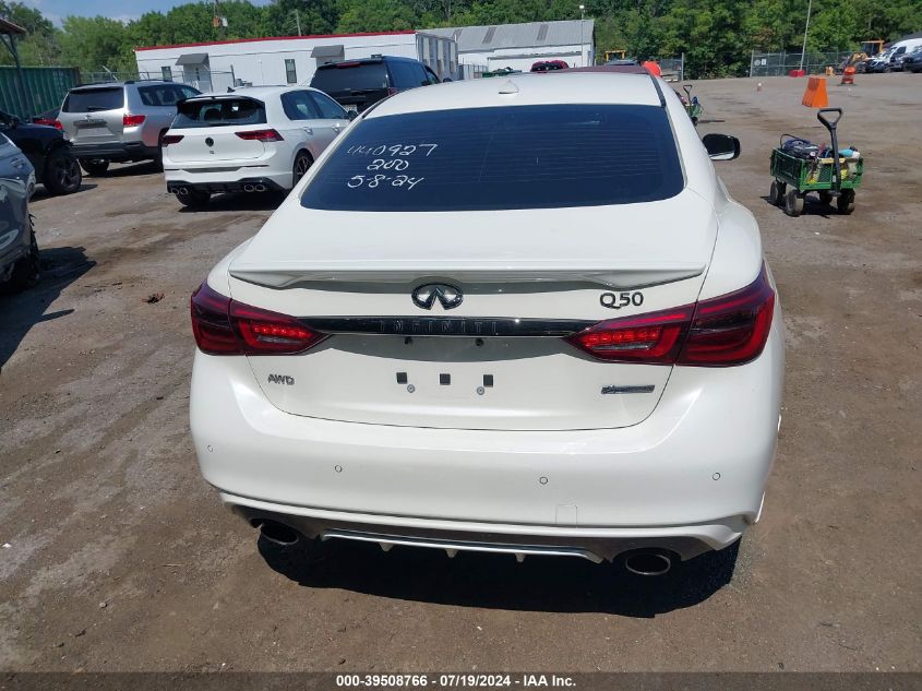 2021 Infiniti Q50 Signature Edition Awd VIN: JN1EV7CR3MM754988 Lot: 39508766