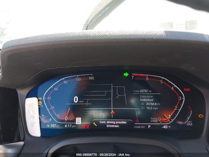 2022 BMW 330I VIN: 3MW5R1J03N8C70611 Lot: 39508770