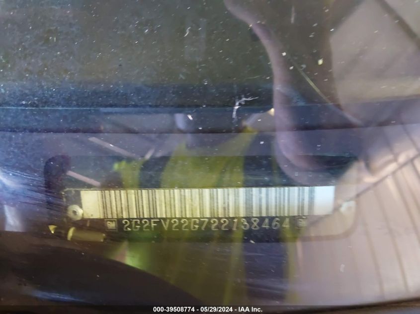 2002 Pontiac Firebird Trans Am VIN: 2G2FV22G722138464 Lot: 39508774