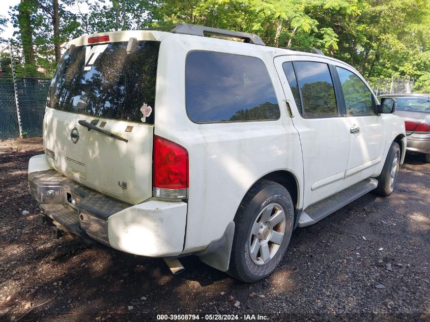 2004 Nissan Armada Se/Le VIN: 5N1AA08B44N718209 Lot: 39508794