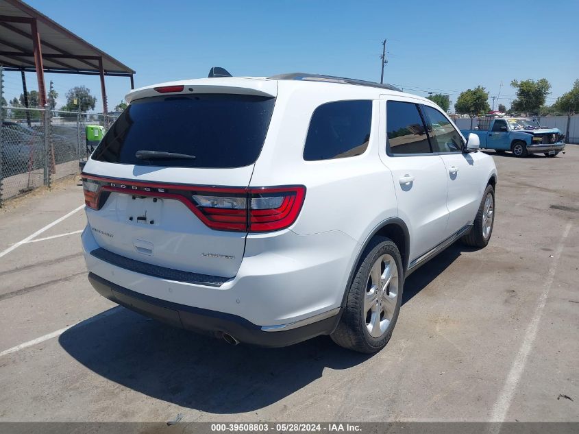 2014 Dodge Durango Limited VIN: 1C4RDHDGXEC445854 Lot: 39508803