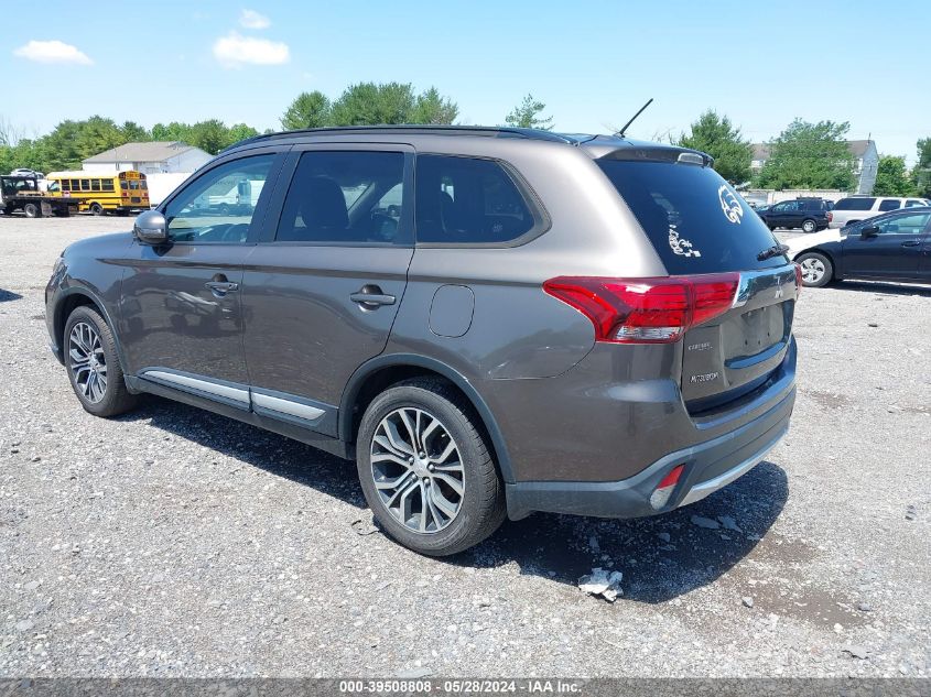 2016 Mitsubishi Outlander Sel VIN: JA4AD3A31GZ020695 Lot: 39508808