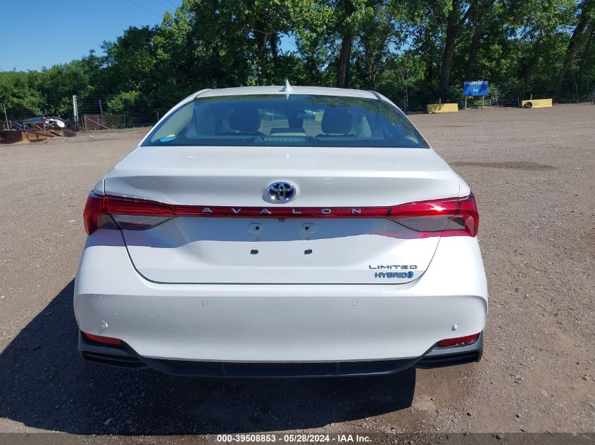 2019 Toyota Avalon Hybrid Limited VIN: 4T1B21FB8KU006489 Lot: 39508853