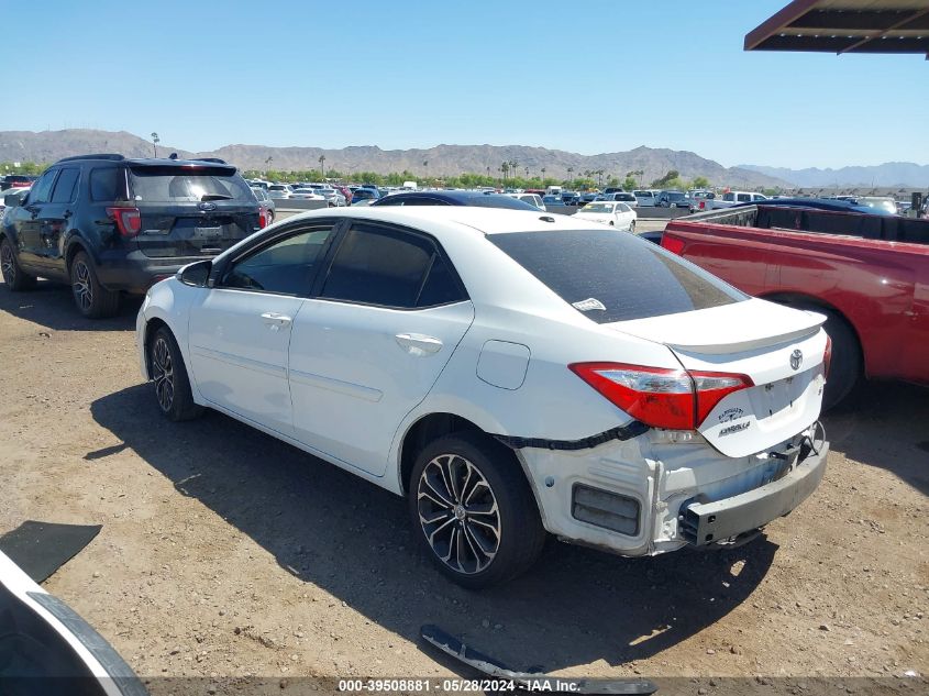 2015 Toyota Corolla L/Le/Le Pls/Prm/S/S Pls VIN: 5YFBURHE2FP358524 Lot: 39508881