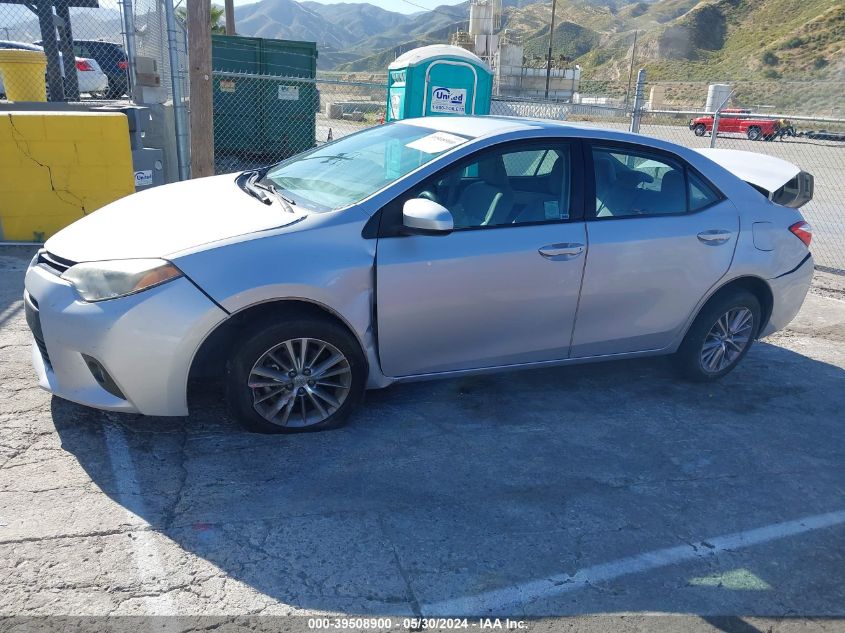 2014 Toyota Corolla Le Plus VIN: 5YFBURHE6EP025385 Lot: 39508900