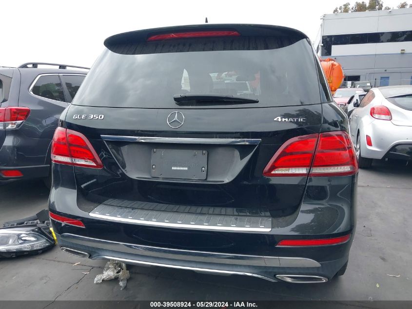 2017 Mercedes-Benz Gle 350 4Matic VIN: 4JGDA5HB1HA877261 Lot: 39508924