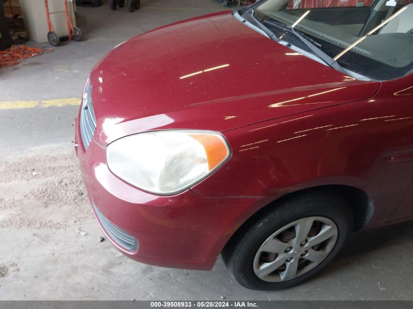 2009 Hyundai Accent Gls VIN: KMHCN46C19U282853 Lot: 39508933