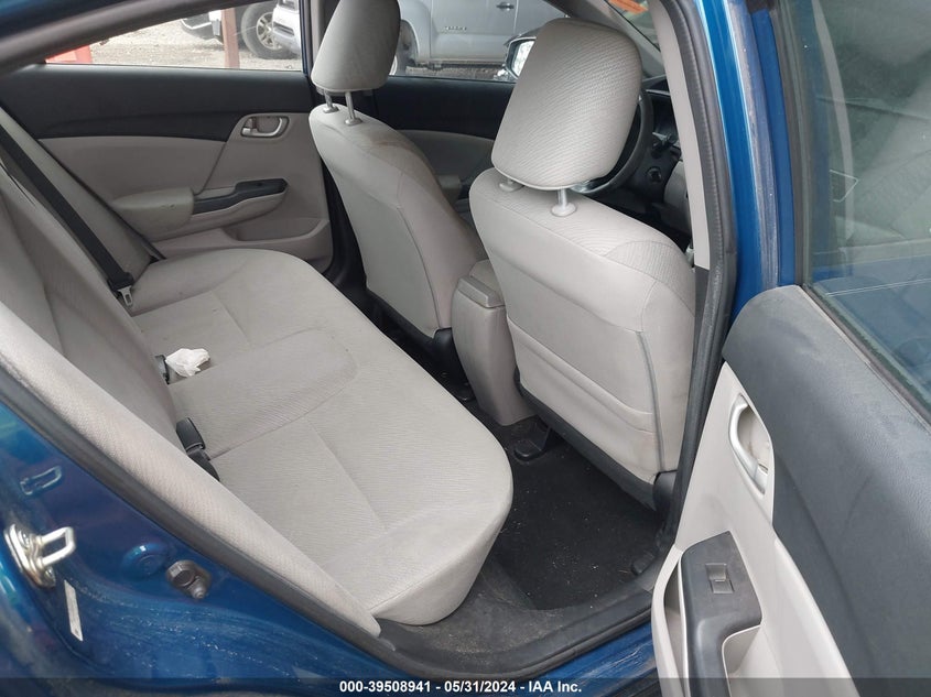 2013 Honda Civic Lx VIN: 2HGFB2F56DH587231 Lot: 39508941