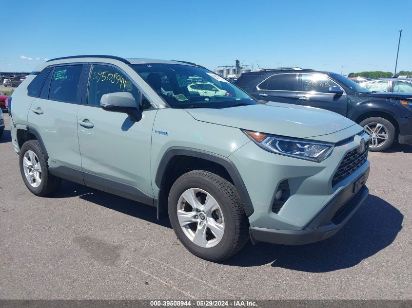 2020 Toyota Rav4 Xle Hybrid VIN: JTMRWRFV7LD067222 Lot: 39508944