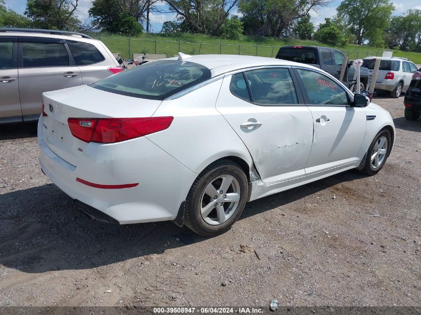 2015 Kia Optima Lx VIN: KNAGM4A77F5643380 Lot: 39508947