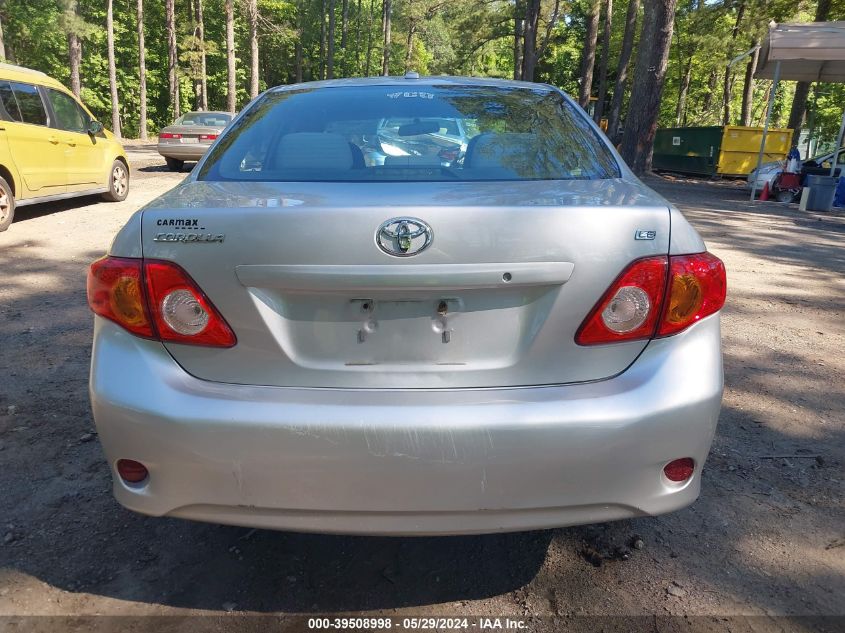 2009 Toyota Corolla Le VIN: 2T1BU40E19C160391 Lot: 39508998