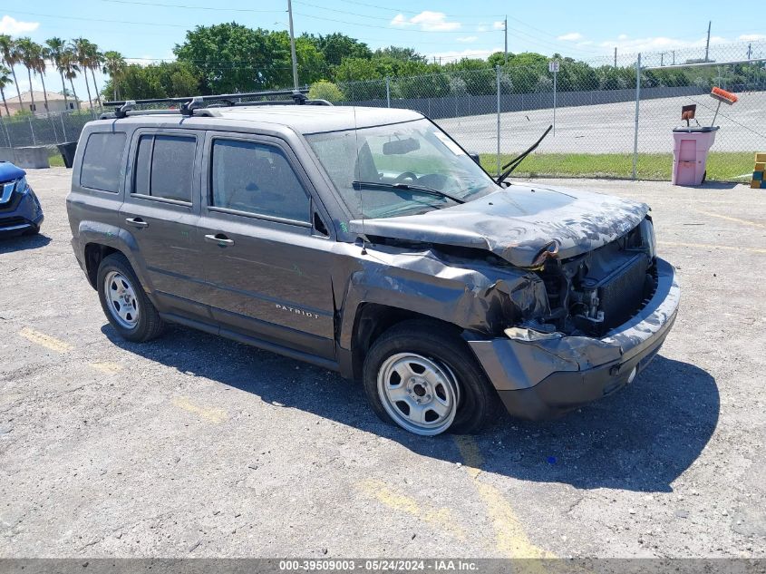 2017 Jeep Patriot Sport Fwd VIN: 1C4NJPBA4HD145659 Lot: 39509003