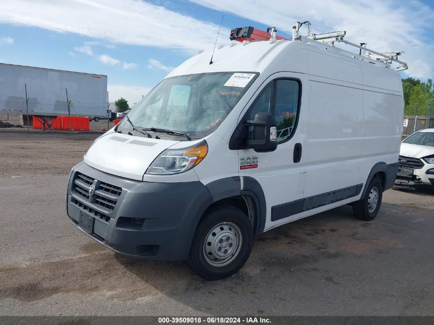 2018 Ram Promaster 2500 High Roof 136 Wb VIN: 3C6TRVCG9JE118038 Lot: 39509018