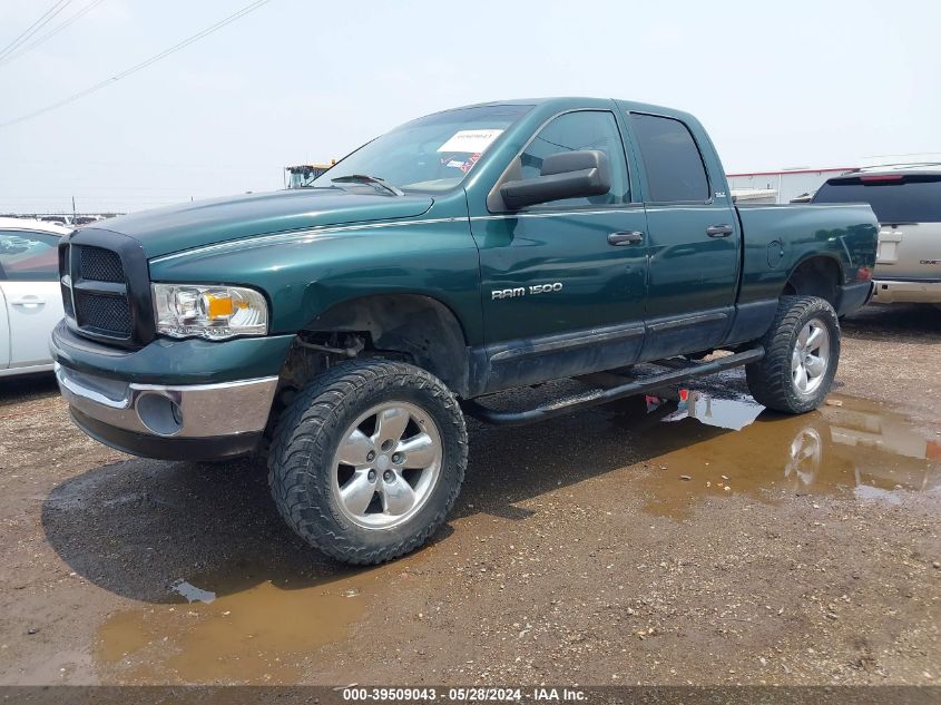 2002 Dodge Ram 1500 St VIN: 1B7HU18Z02J109166 Lot: 39509043