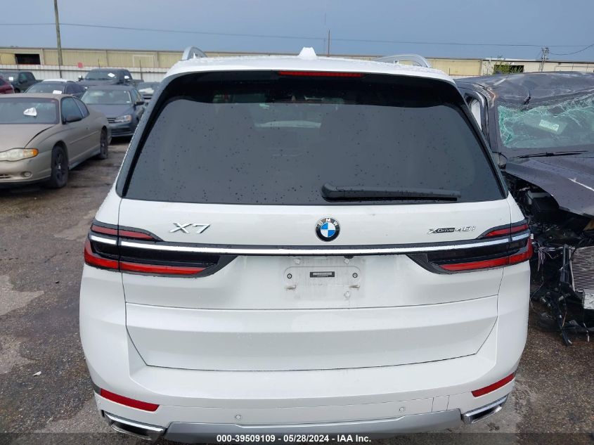 2023 BMW X7 xDrive40I VIN: 5UX23EM08P9R02746 Lot: 39509109