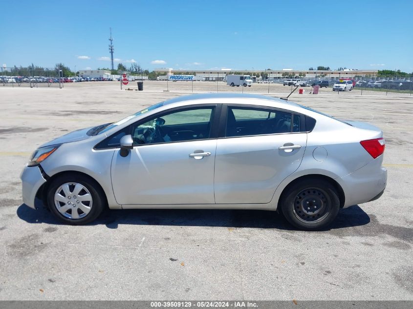 2014 Kia Rio Lx VIN: KNADM4A35E6385398 Lot: 39509129