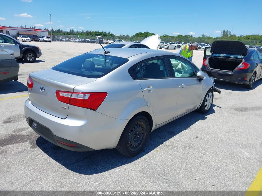 2014 Kia Rio Lx VIN: KNADM4A35E6385398 Lot: 39509129