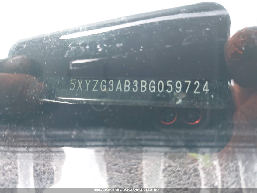 2011 Hyundai Santa Fe Gls VIN: 5XYZG3AB3BG059724 Lot: 39509130