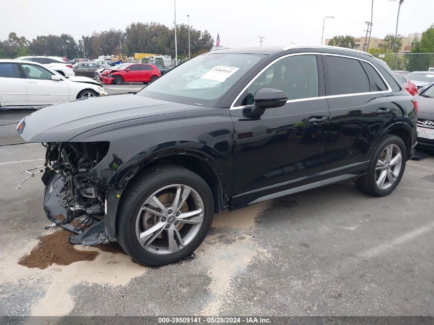 2020 Audi Q3 Premium Plus 45 Tfsi S Line Quattro Tiptronic VIN: WA1EECF34L1077005 Lot: 39509141