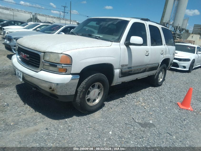 2001 GMC Yukon Sle VIN: 1GKEK13T31R194830 Lot: 39509146