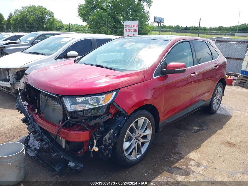 2017 Ford Edge Titanium VIN: 2FMPK4K85HBB81914 Lot: 39509173