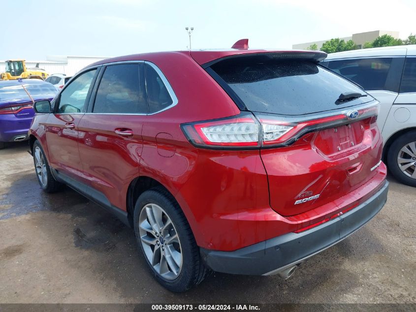 2017 Ford Edge Titanium VIN: 2FMPK4K85HBB81914 Lot: 39509173