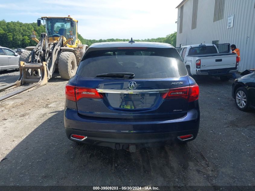 2016 Acura Mdx Technology Entertainment Packages/Technology, Entertainment Acurawatch Plus Packages VIN: 5FRYD4H64GB001170 Lot: 39509203