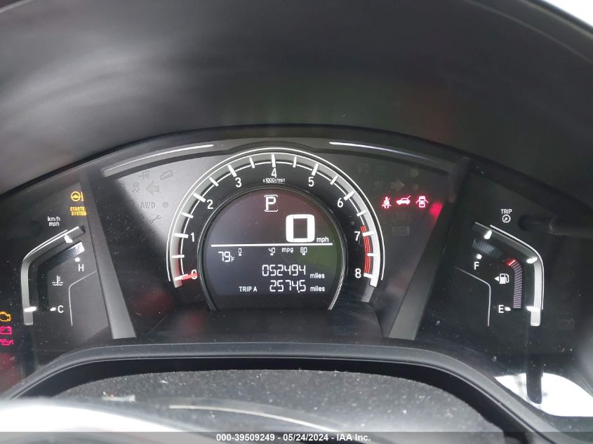 2019 Honda Cr-V Lx VIN: 2HKRW5H30KH422311 Lot: 39509249