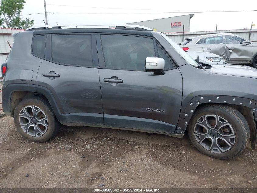 2017 Jeep Renegade Limited Fwd VIN: ZACCJADBXHPE47257 Lot: 39509342