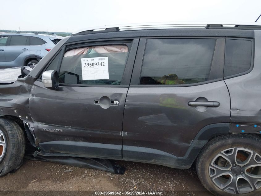 2017 Jeep Renegade Limited Fwd VIN: ZACCJADBXHPE47257 Lot: 39509342