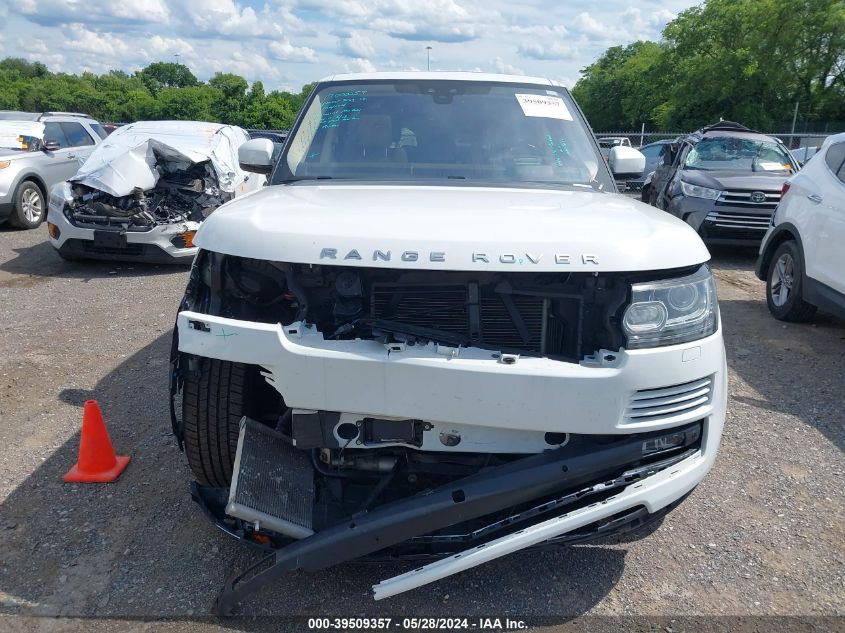 2017 Land Rover Range Rover 3.0L V6 Supercharged Hse VIN: SALGS2FV4HA329080 Lot: 39509357