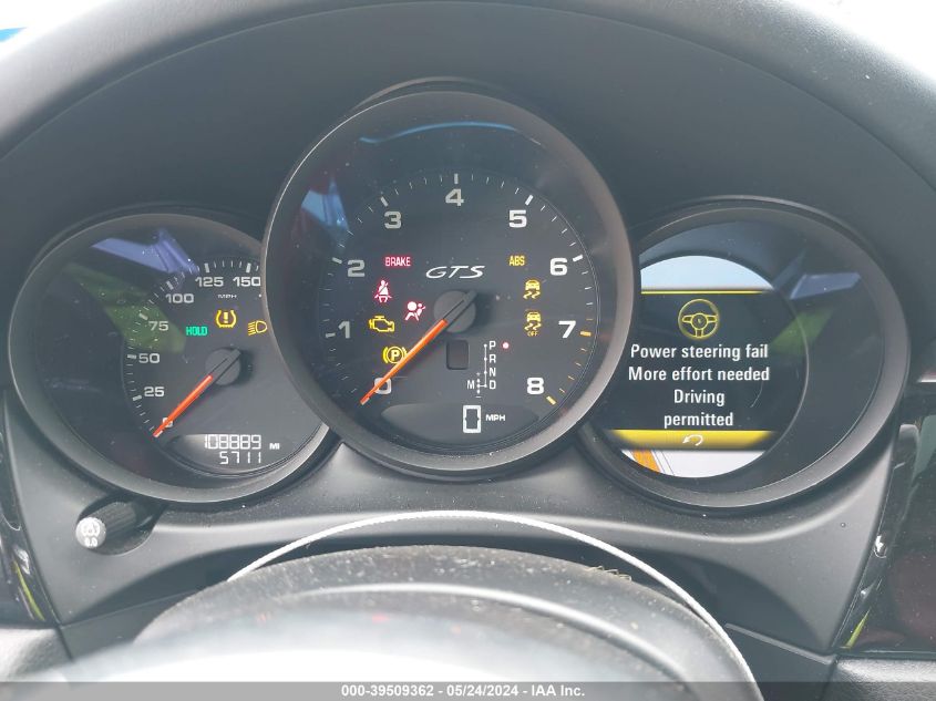 2017 Porsche Macan Gts VIN: WP1AG2A54HLB52071 Lot: 39509362