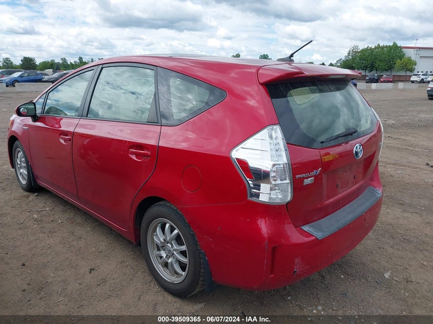 2012 Toyota Prius V VIN: JTDZN3EU1C3170988 Lot: 39509365