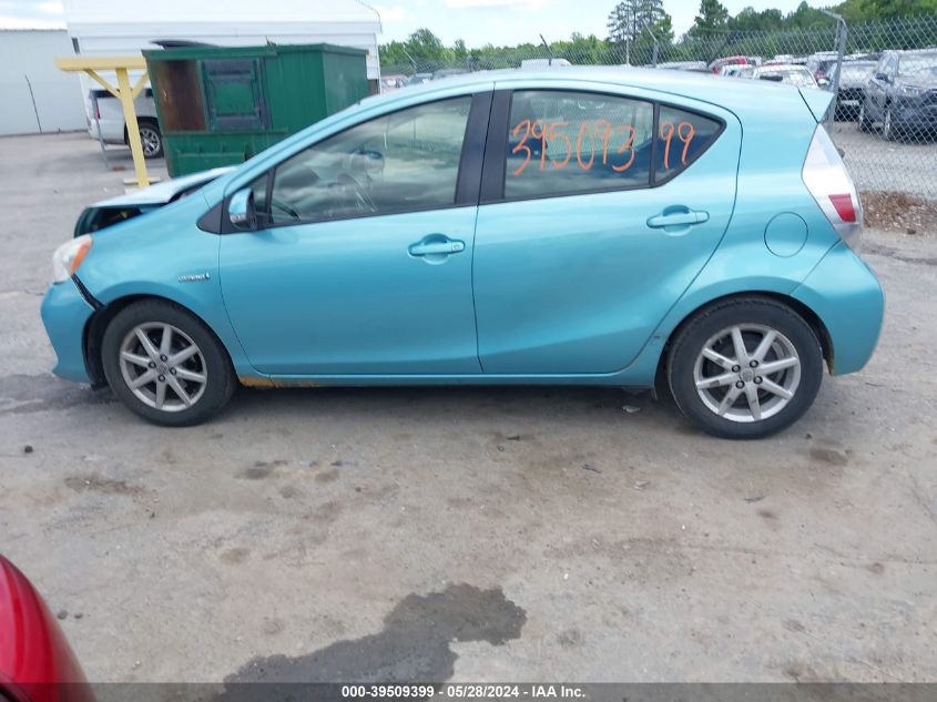 2013 Toyota Prius C Three VIN: JTDKDTB32D1043390 Lot: 39509399