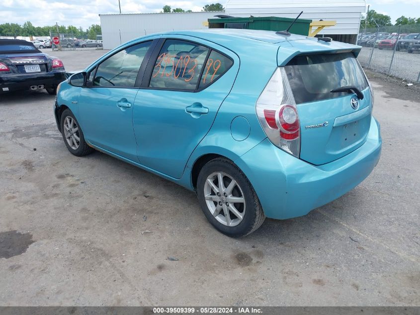 2013 Toyota Prius C Three VIN: JTDKDTB32D1043390 Lot: 39509399