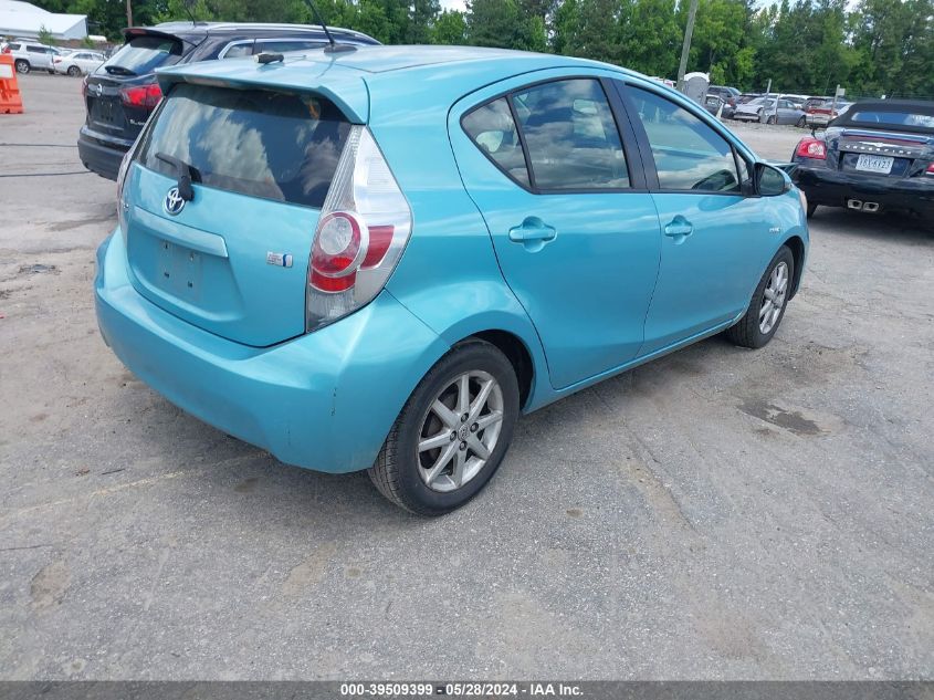 2013 Toyota Prius C Three VIN: JTDKDTB32D1043390 Lot: 39509399