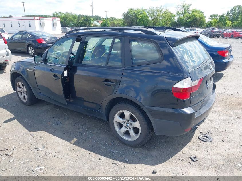 2007 BMW X3 3.0Si VIN: WBXPC93467WF21908 Lot: 39509402