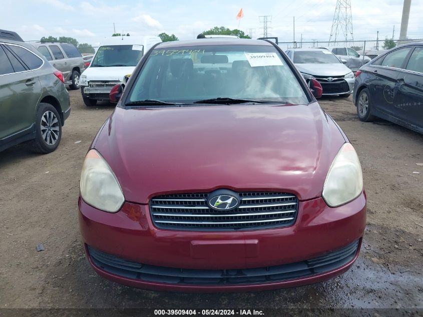 2007 Hyundai Accent Gls VIN: KMHCN46CX7U086696 Lot: 39509404